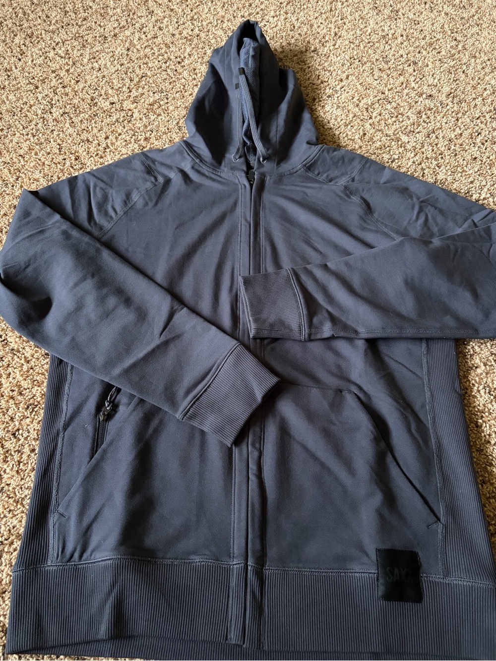 Saxx Men's Full-Zip Hoodie - Dark Gray